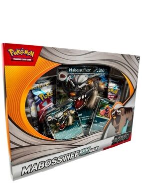 Pokemon TCG Mabosstiff ex Collection Box Kit Promo Factory Sealed Oversize Card